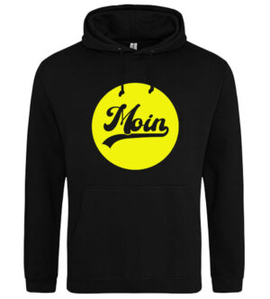 MOIN Hoodie "Yellow Circle", schwarz