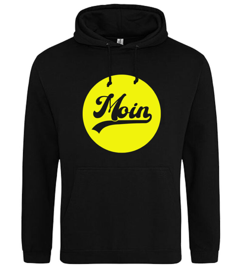 MOIN Hoodie "Yellow Circle", schwarz