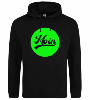 MOIN Hoodie "Green Circle", schwarz
