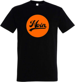 MOIN T-Shirt "Orange Circle", schwarz