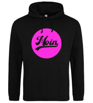MOIN Hoodie "Pink Circle", schwarz