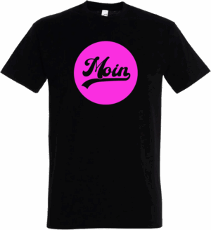 MOIN T-Shirt "Pink Circle", schwarz