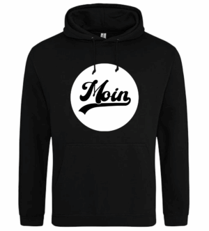 MOIN Hoodie "White Circle", schwarz