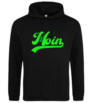 MOIN Hoodie "Green Logo", schwarz