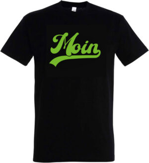 MOIN T-Shirt "Green Logo", schwarz