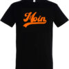 MOIN T-Shirt "Orange Logo", schwarz