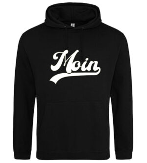 MOIN Hoodie "White Logo", schwarz