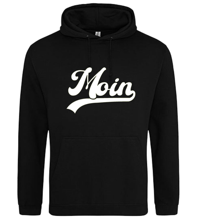 MOIN Hoodie "White Logo", schwarz