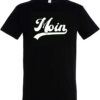 T-Shirt in schwarz mit weißem Aufdruck "Moin"