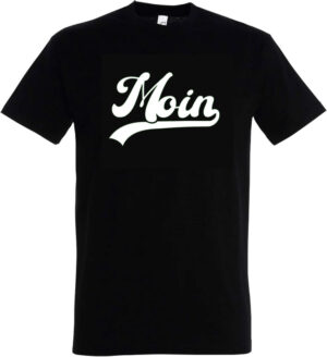 MOIN T-Shirt "White Logo", schwarz