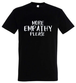 ROCKZWERG® "More Empathy Please" T-Shirt, schwarz