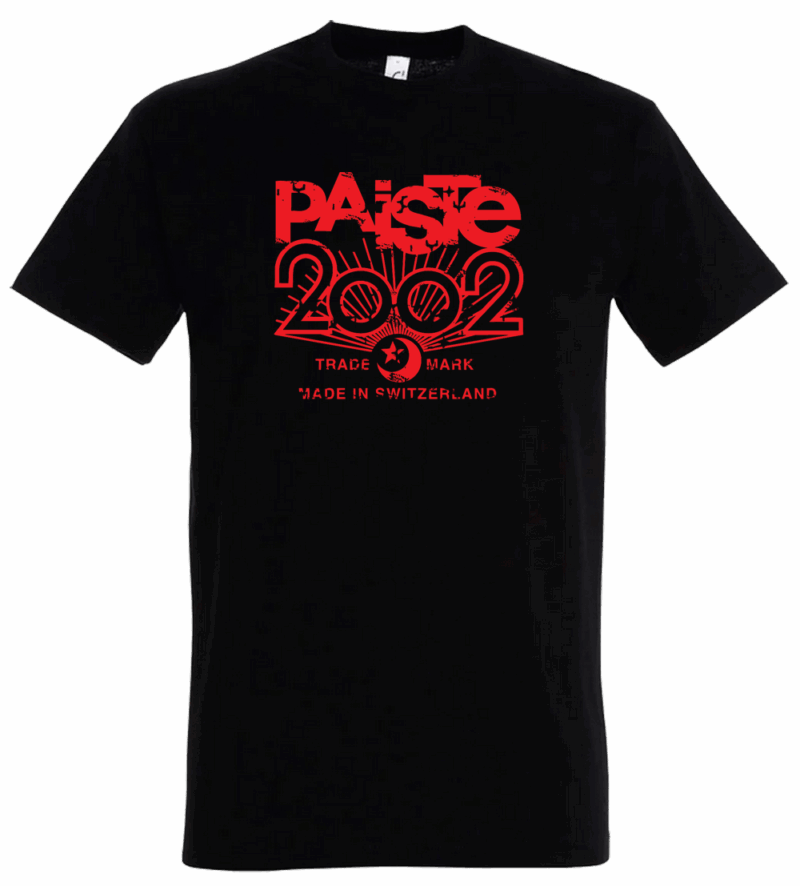 PAISTE "2002 Distress" T-Shirt, schwarz