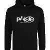 Hoodie, Kapuzenpulli in schwarz mit weißem Aufdruck "PAISTE - cymbals and gongs"