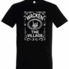 T-Shirt in schwarz mit Aufdruck "WACKEN The Village"