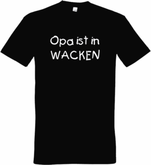 T-Shirt für Kinder "Opa ist in Wacken", schwarz