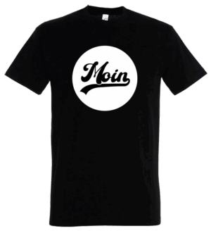 MOIN T-Shirt "White Circle", schwarz